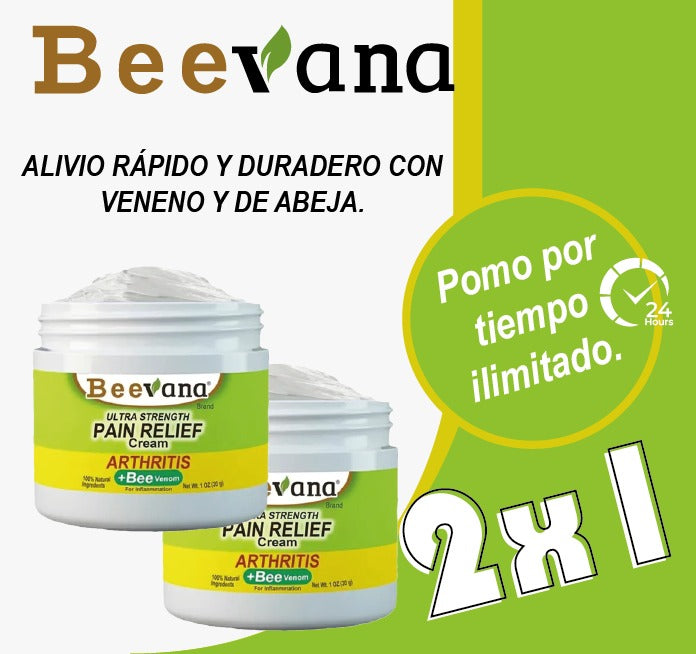 Crema Beevana Para Dolores y Articulaciones 🦵 Super Promo 2x1 🎁