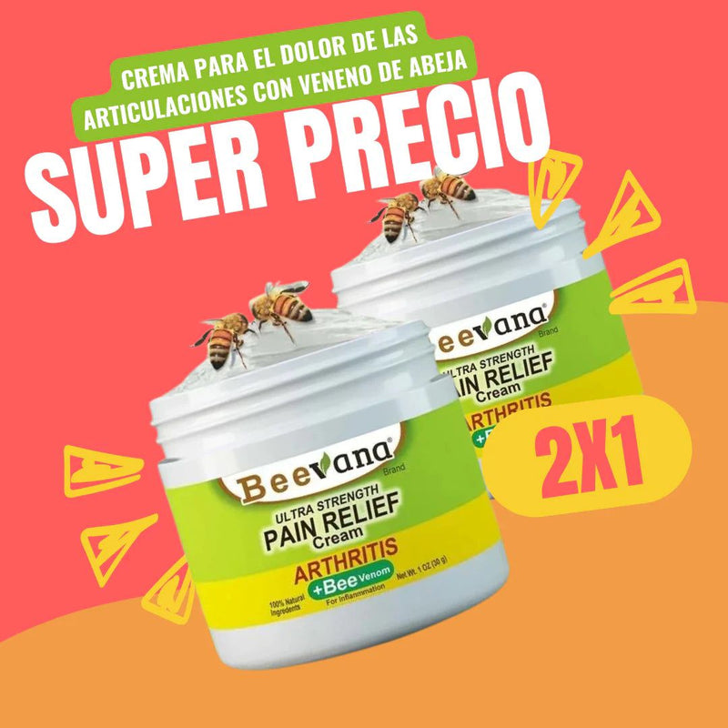 Crema Beevana Para Dolores y Articulaciones 🦵 Super Promo 2x1 🎁